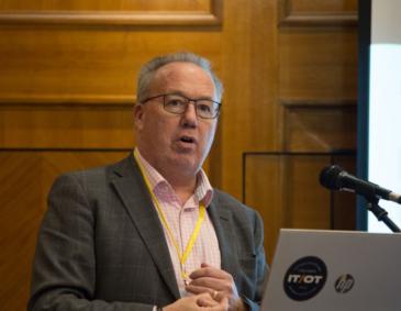 Paul Appleton speaking at a rail Cyber Security conference 