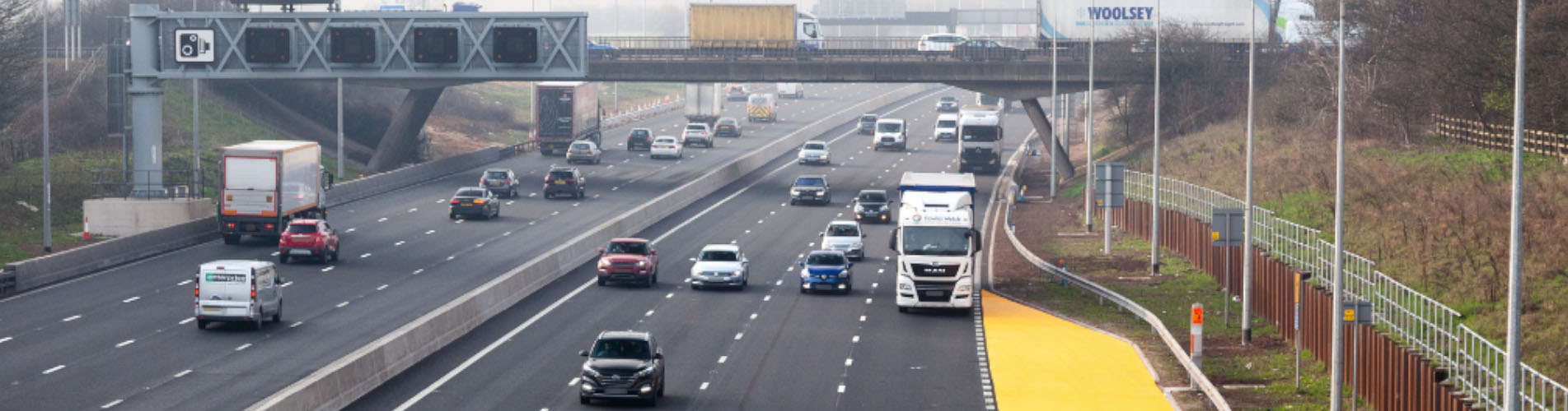 M1 junctions 23a to 25: Smart Motorway