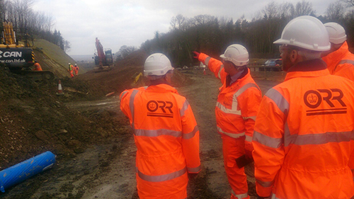 Photo of Highways team visiting A21