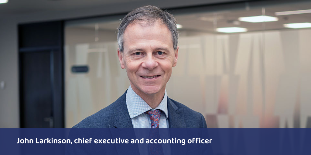 John Larkinson, chief executive and accounting officer