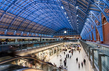 wide view of a station