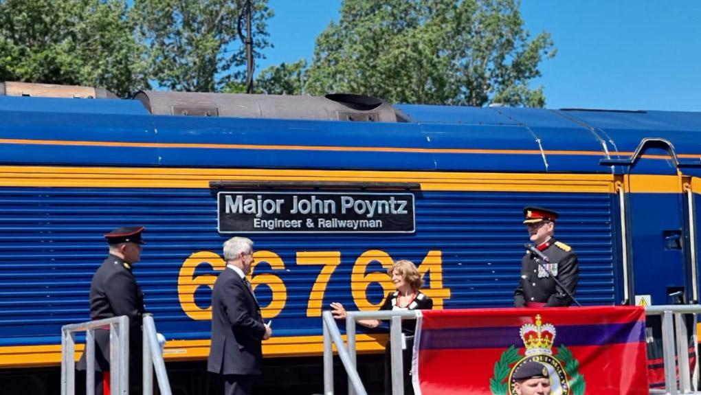 ORR & GB Railfreight honour Major John Poyntz